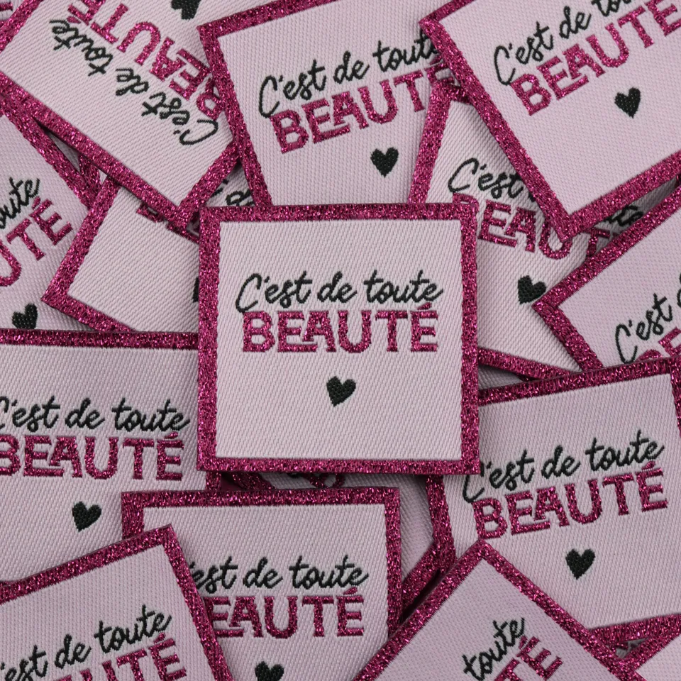 Bohin C'est de toute beauté étiquette 3,5x3,5 cm