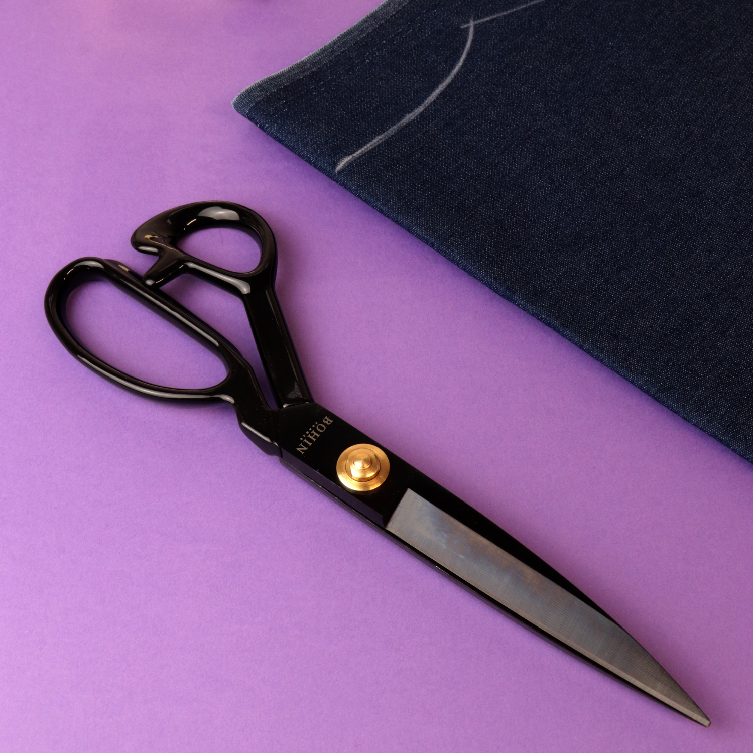 Bohin Coupe Ciseaux tailleur pro acier 25,5 cm tissu épais