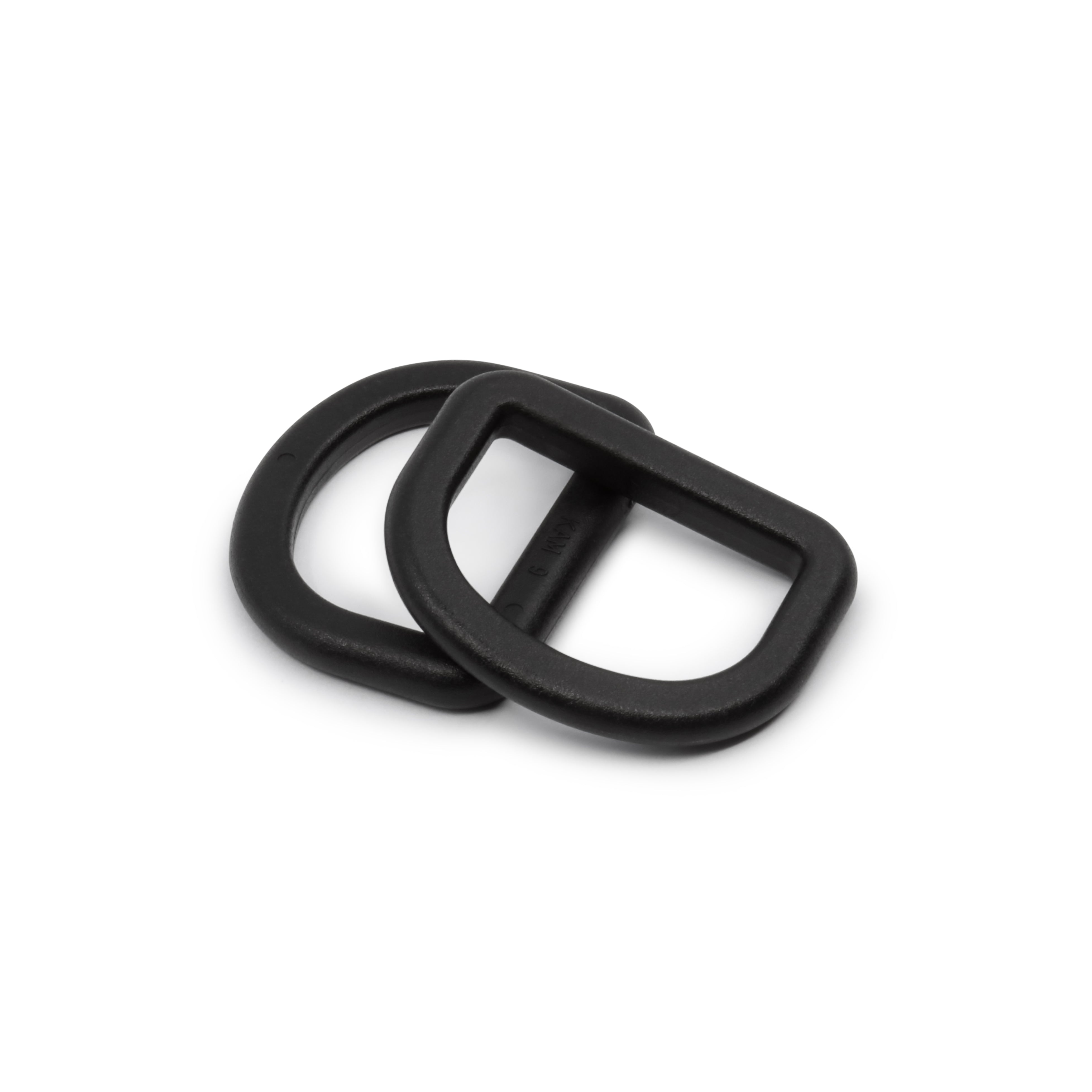 Dritz 456 anneaux en D plastique noir 1 pouce 2 pièces
