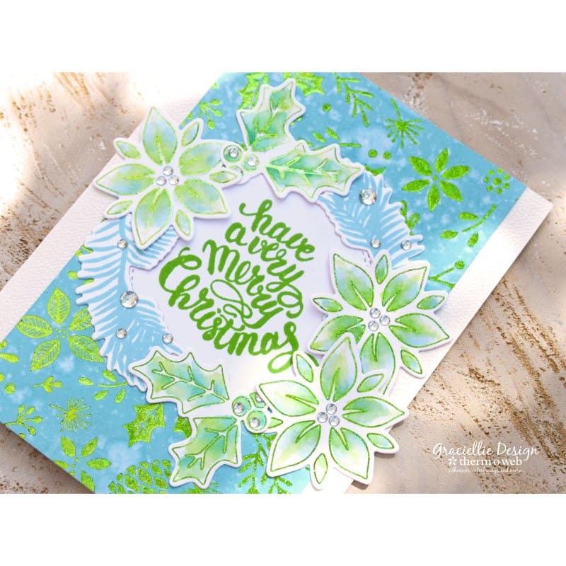 HeatnBond Gina K. Designs Holiday Flora foil-mates 10 feuilles