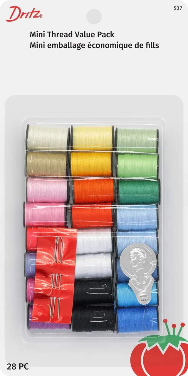 Dritz 537 mini kit fil polyester 24 couleurs main