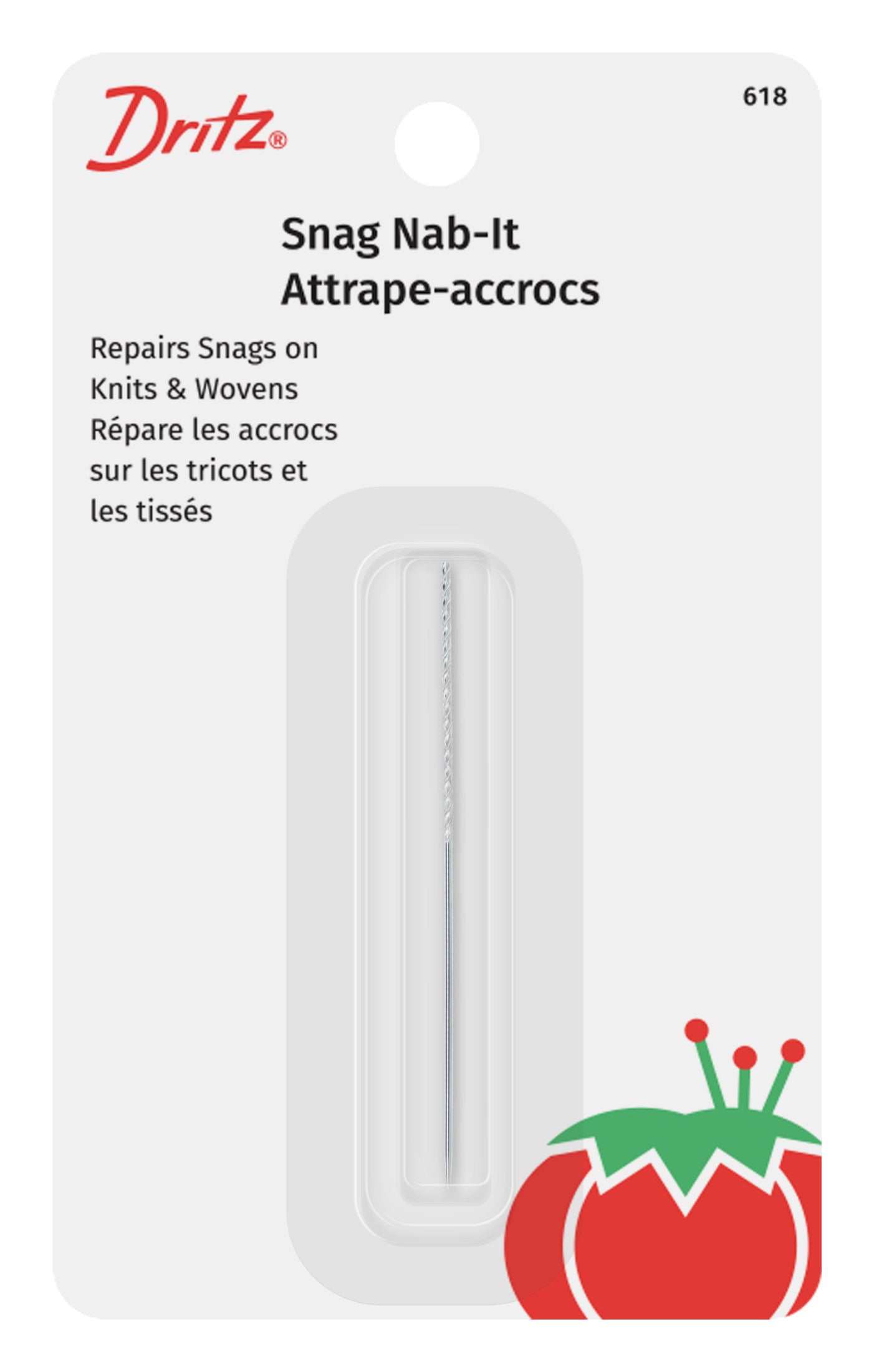 Dritz Snag-Nab-It outil répare accrocs tricot 6,4 cm