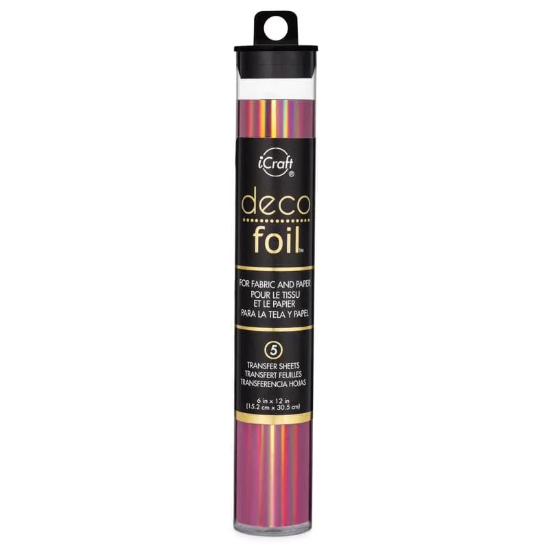 Deco Foil Enchanted Rose feuilles transfert métallique 15x30 cm