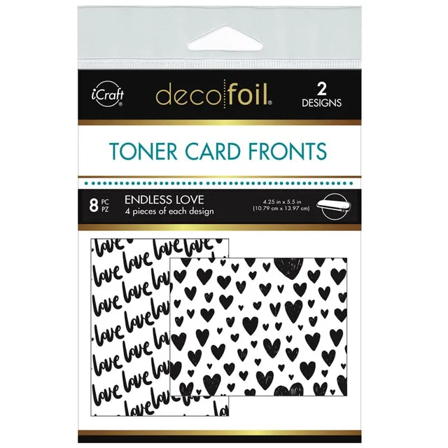 HeatnBond Deco Foil Endless Love feuilles toner A2 8 feuilles dentelle