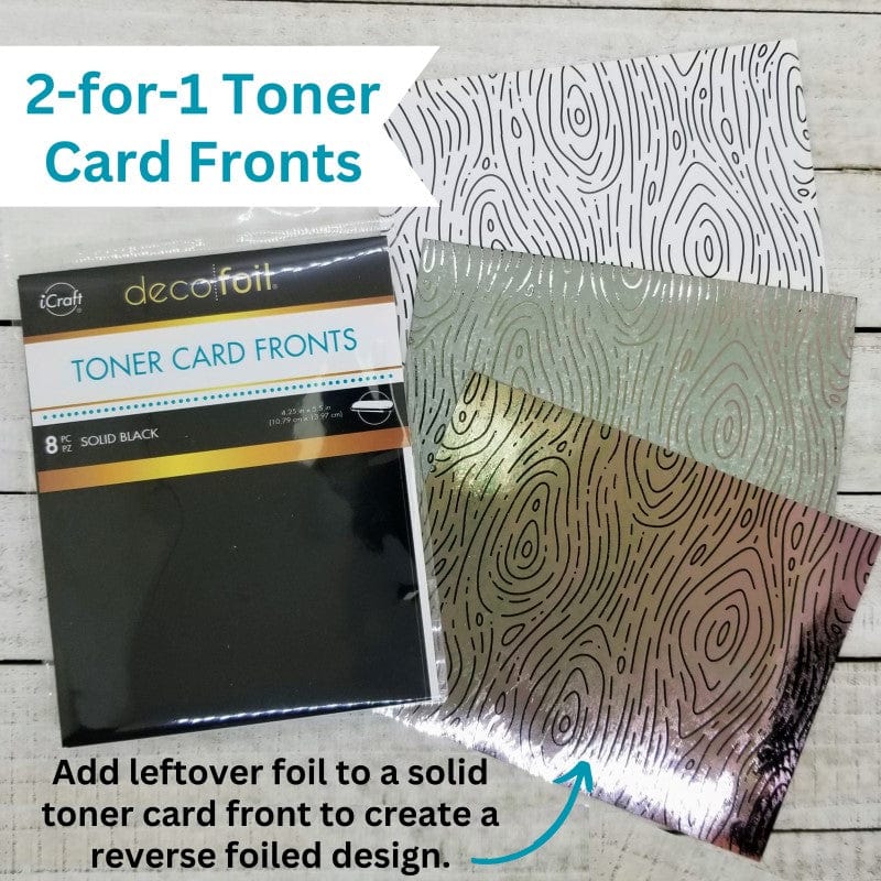 Deco Foil Toner Card Fronts Against the Grain 8 feuilles