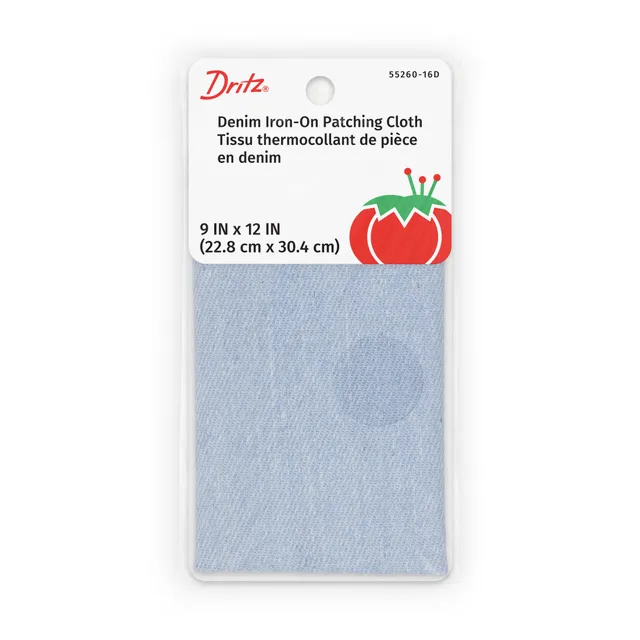 Dritz Adhesives patch thermocollant jean bleu délavé 22x30 cm