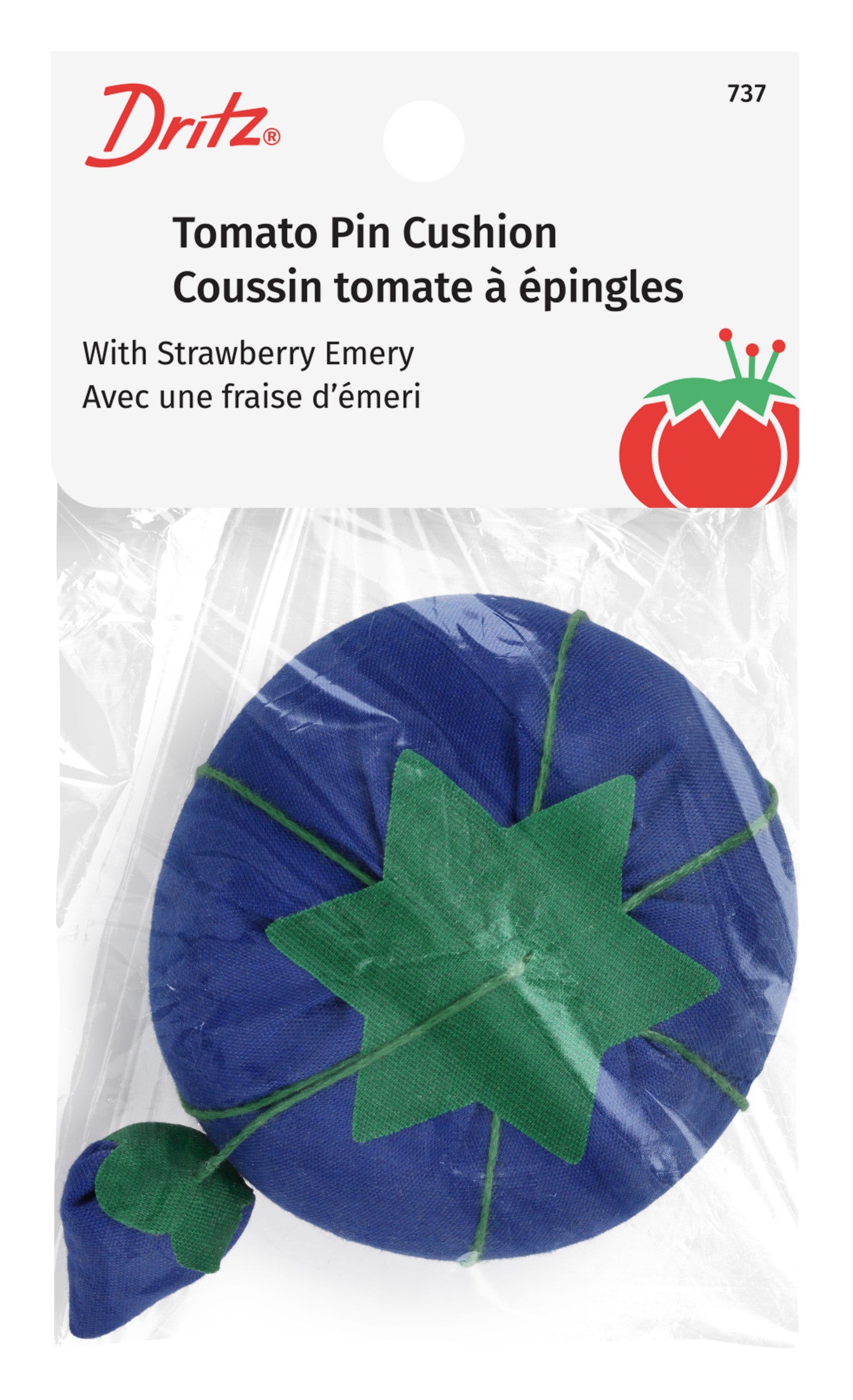 Dritz pelote tomate 70 mm avec fraise