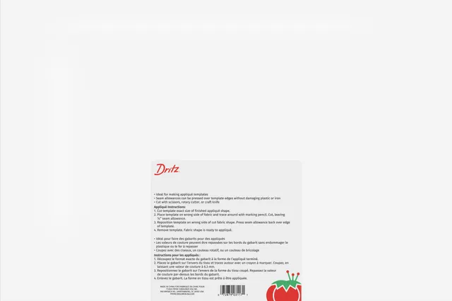 Dritz 3117 feuille Mylar plastique patron appliqué 30x45 cm