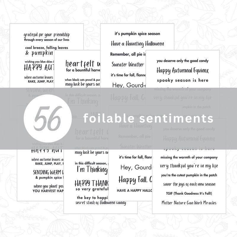 HeatnBond Deco Foil sentiments Autumn Vibes A2 8 feuilles
