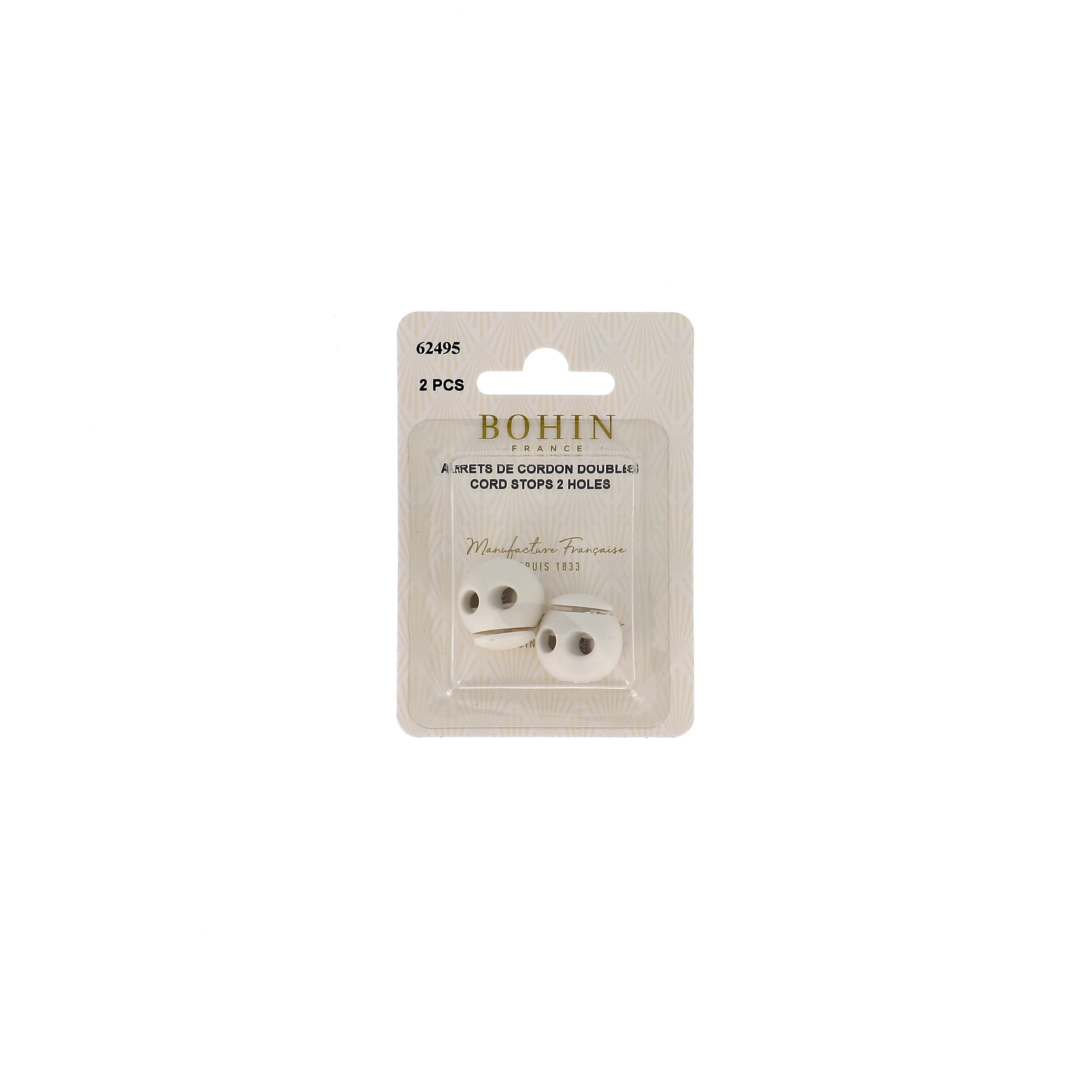 Bohin Arrêts cordons stop-cordon noir 18x19 mm