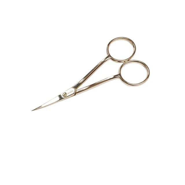 Bohin Coupe Ciseaux broderie double courbure argentés 10 cm