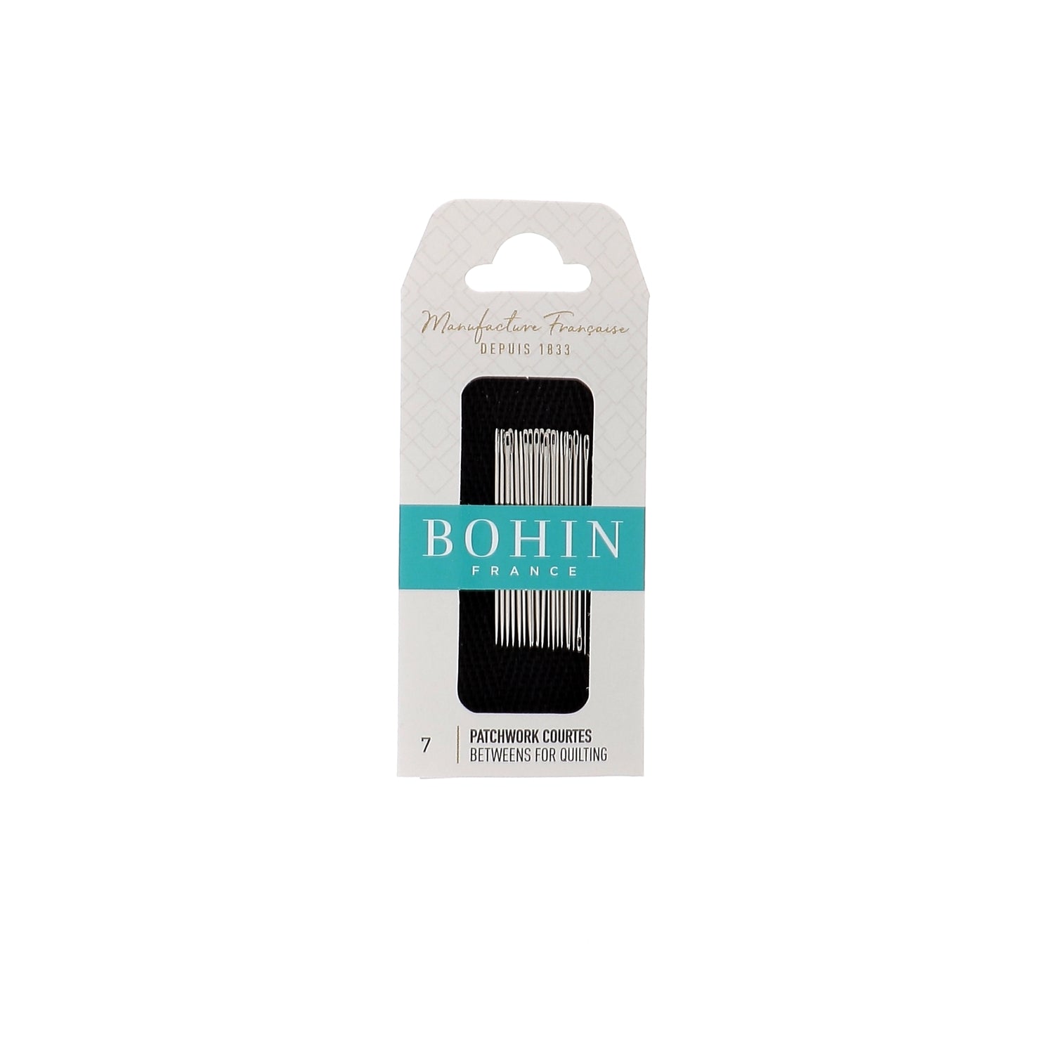 Bohin Aiguilles Patchwork Courtes N°7 – Aiguille Couture Main
