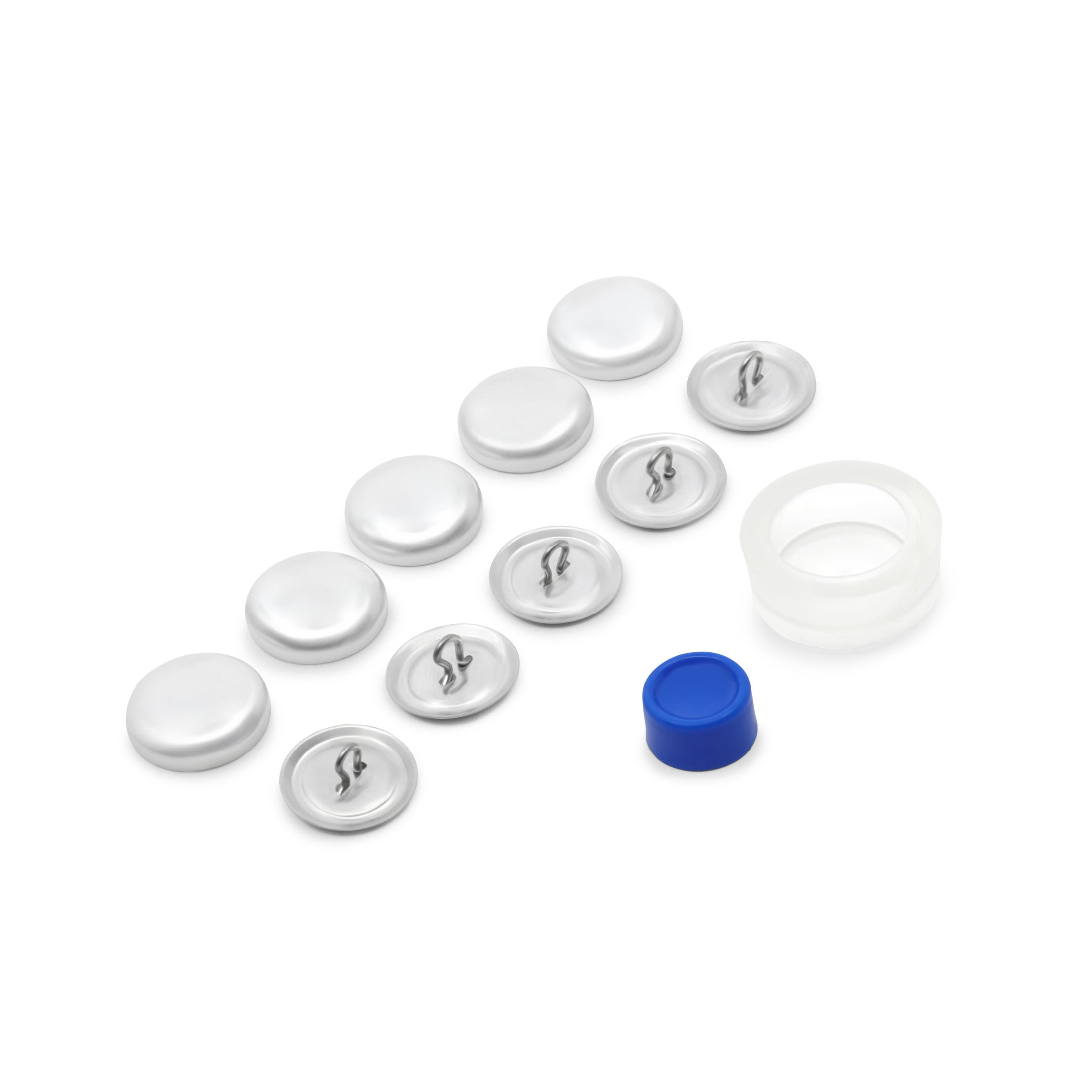 Dritz Kit Boutons à Recouvrir Nickel en Aluminium