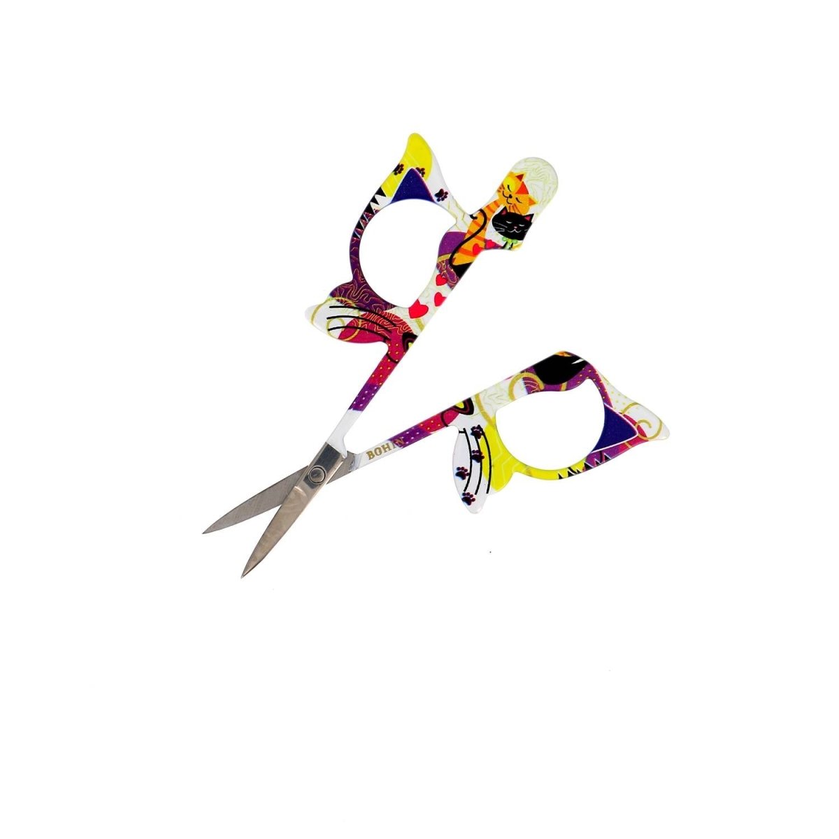 Bohin Chat ciseaux à broder 9 cm acier coupe fils