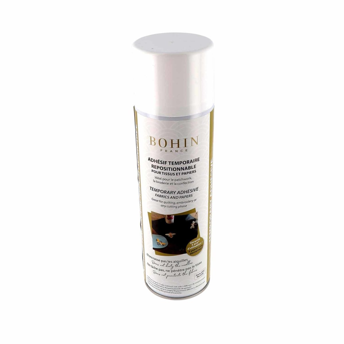 Bohin Colle textile spray 500 ml temporaire