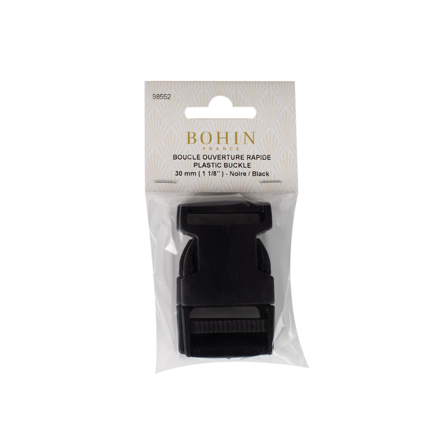 Bohin boucle ouverture rapide plastique sangle 20-30 mm