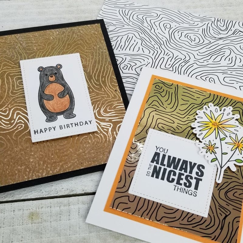 Deco Foil Toner Card Fronts Against the Grain 8 feuilles