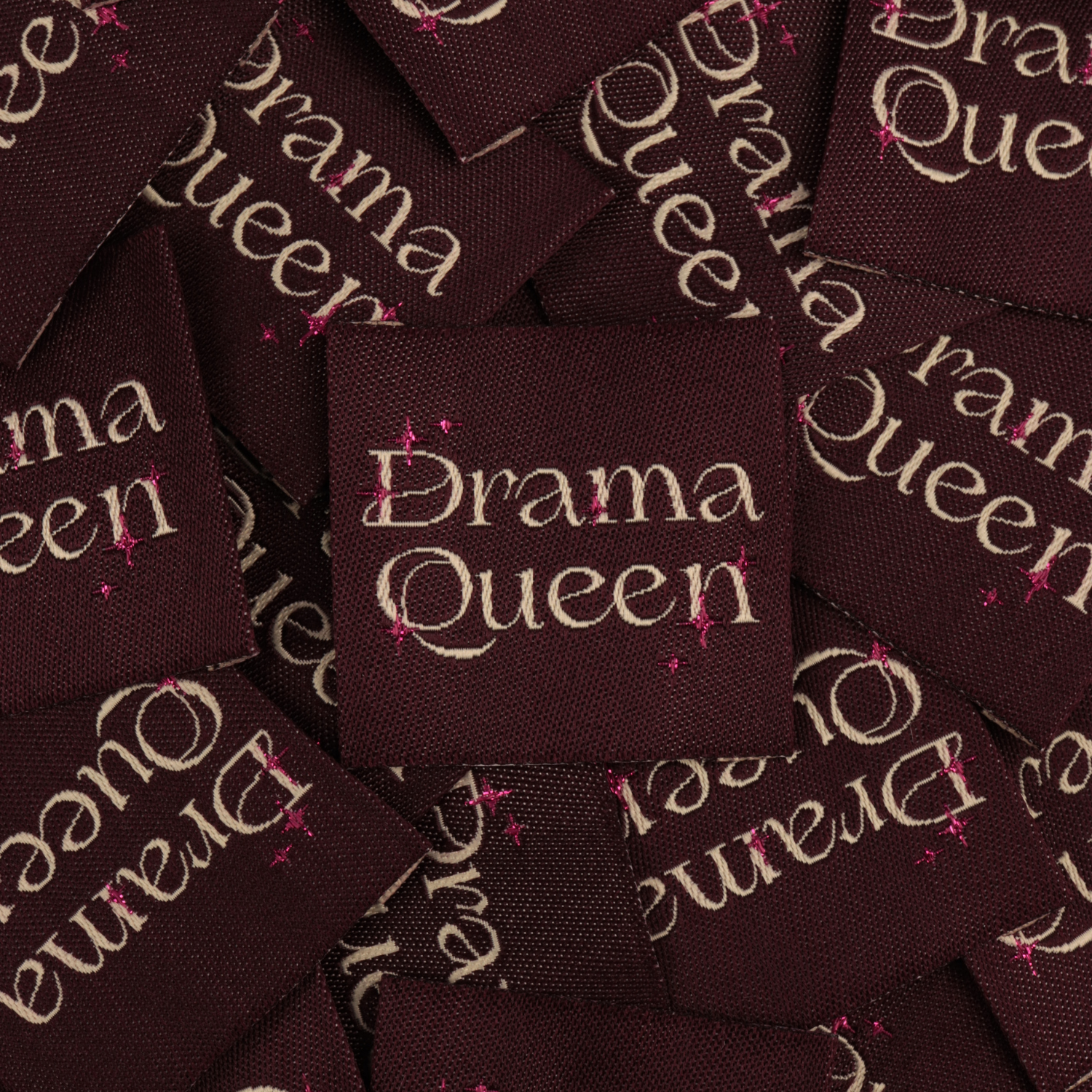 Bohin Étiquettes à coudre Drama queen étiquette tissée 3,5 cm