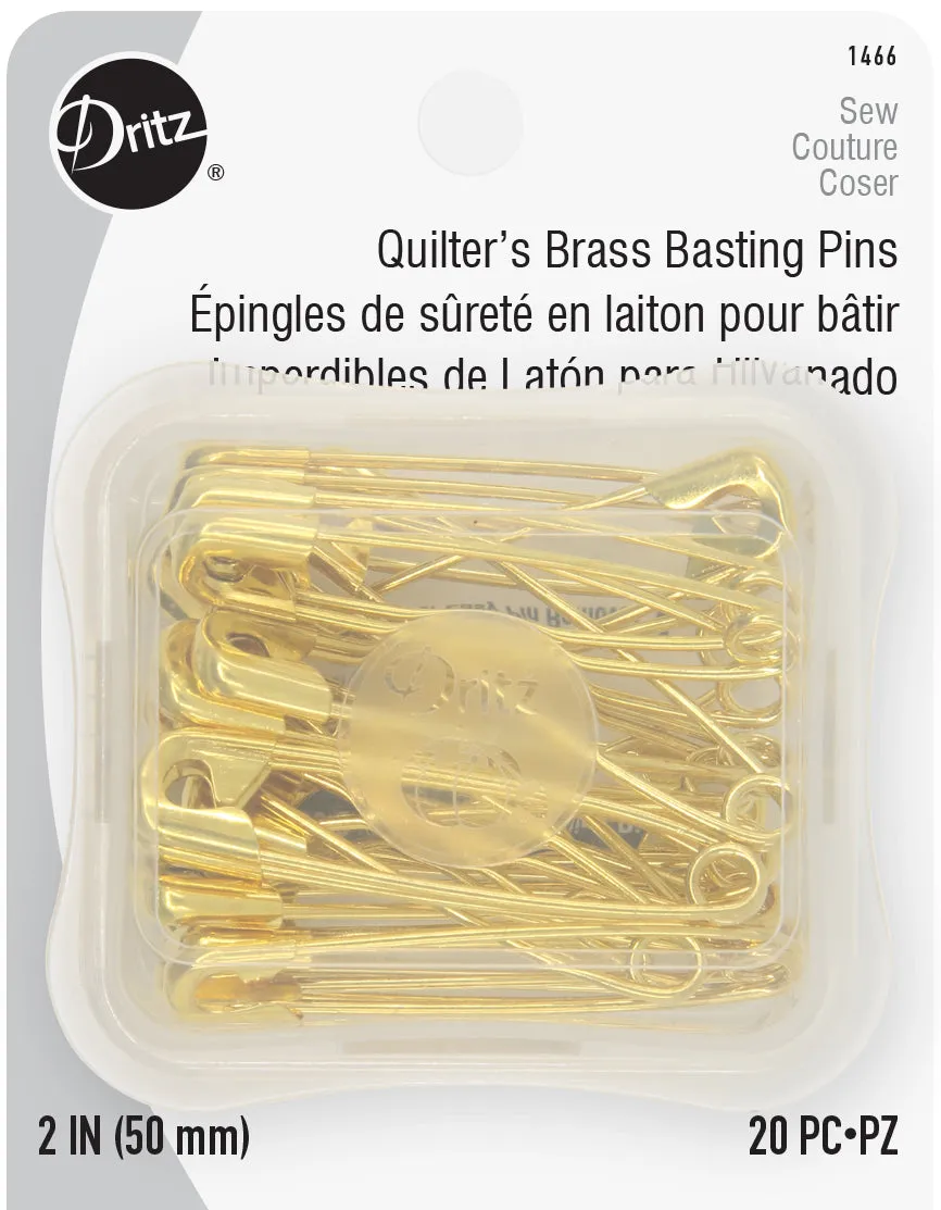 Dritz Quilting 1466 épingles sûreté laiton 2" x20
