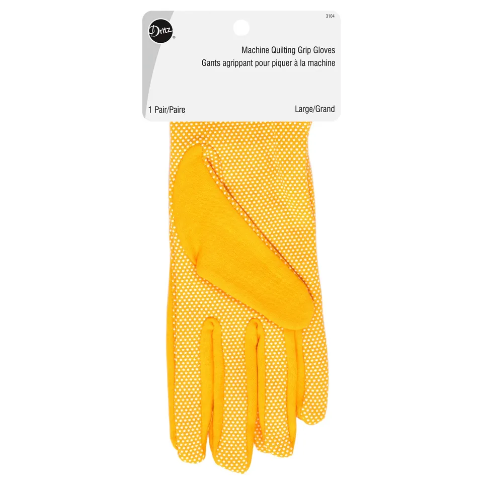 Dritz Quilting 3104 gants quilting jaune L antidérapants