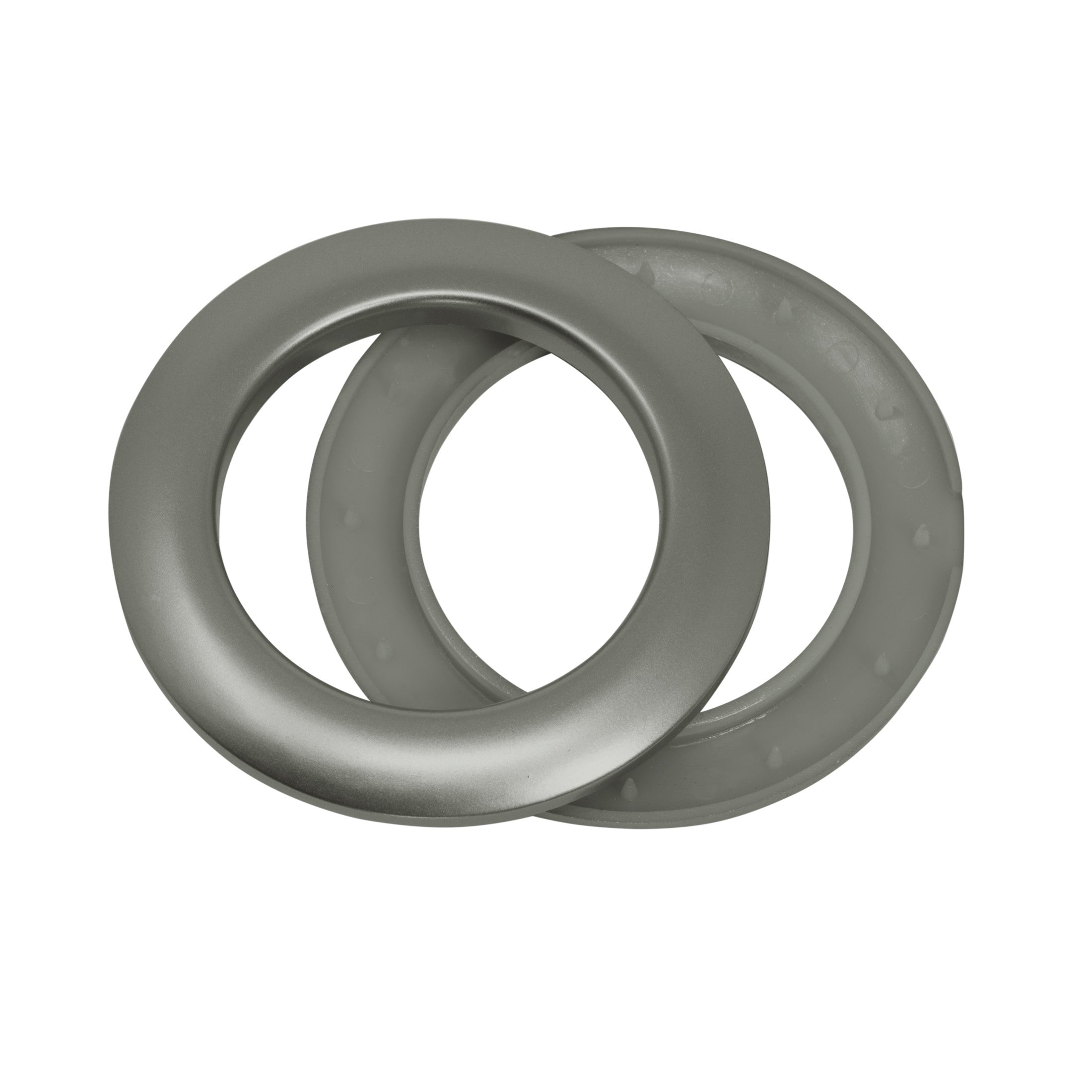 Dritz 1-9/16 œillets rideaux plastique étain x8