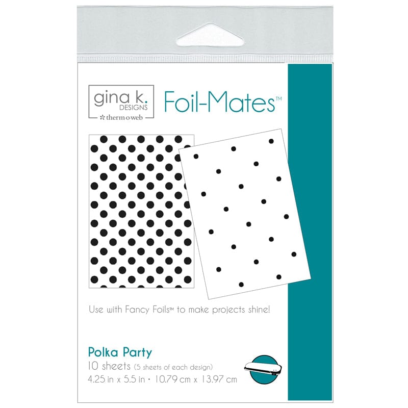 HeatnBond Gina K. Foil-Mates papier foil Polka Party 10 feuilles