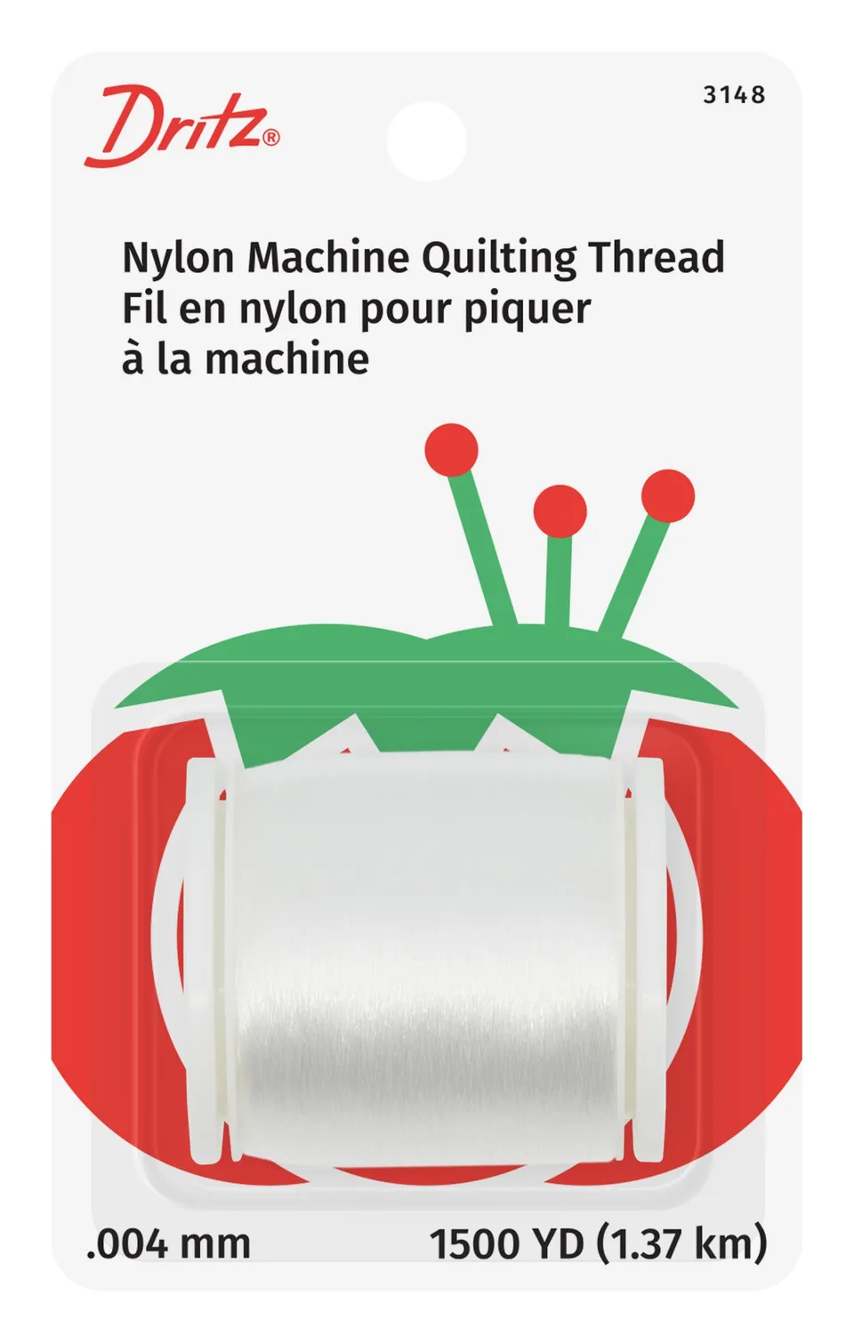 Dritz 3148 fil quilting machine nylon transparent 1500 yd