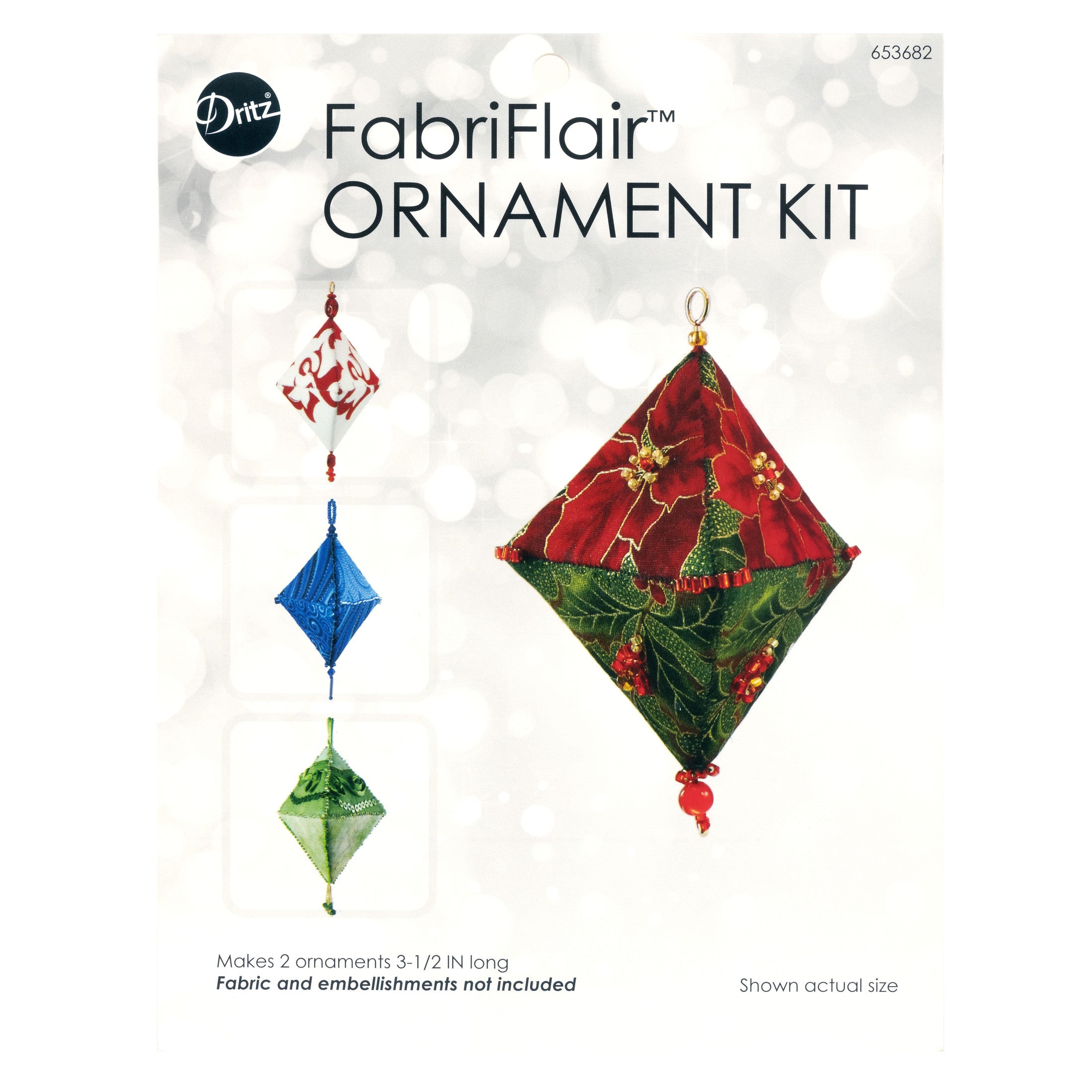 Dritz FabriFlair 653682 kit ornement tissu Trilliant