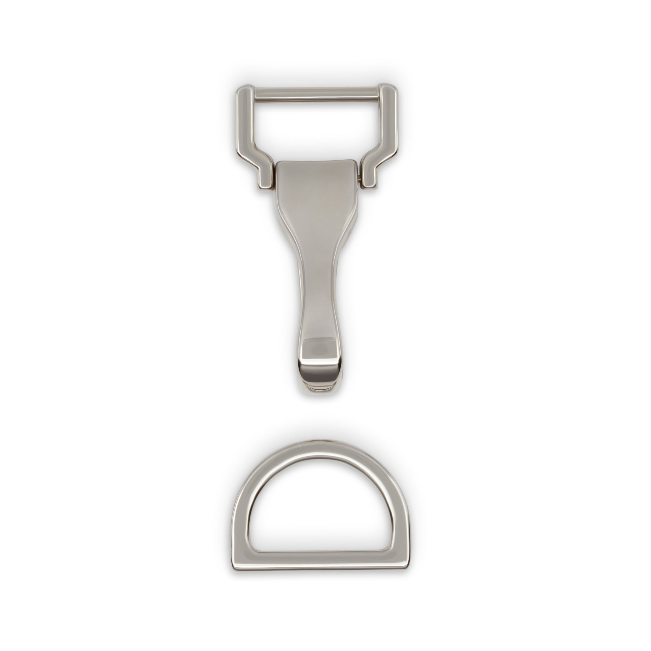 Dritz mousqueton sac + anneau en D nickel sangle 25 mm