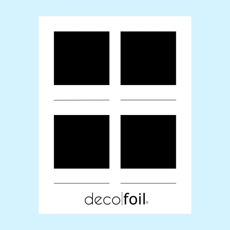 HeatnBond Deco Foil Toner feuilles nuancier Quads A2 8 pcs