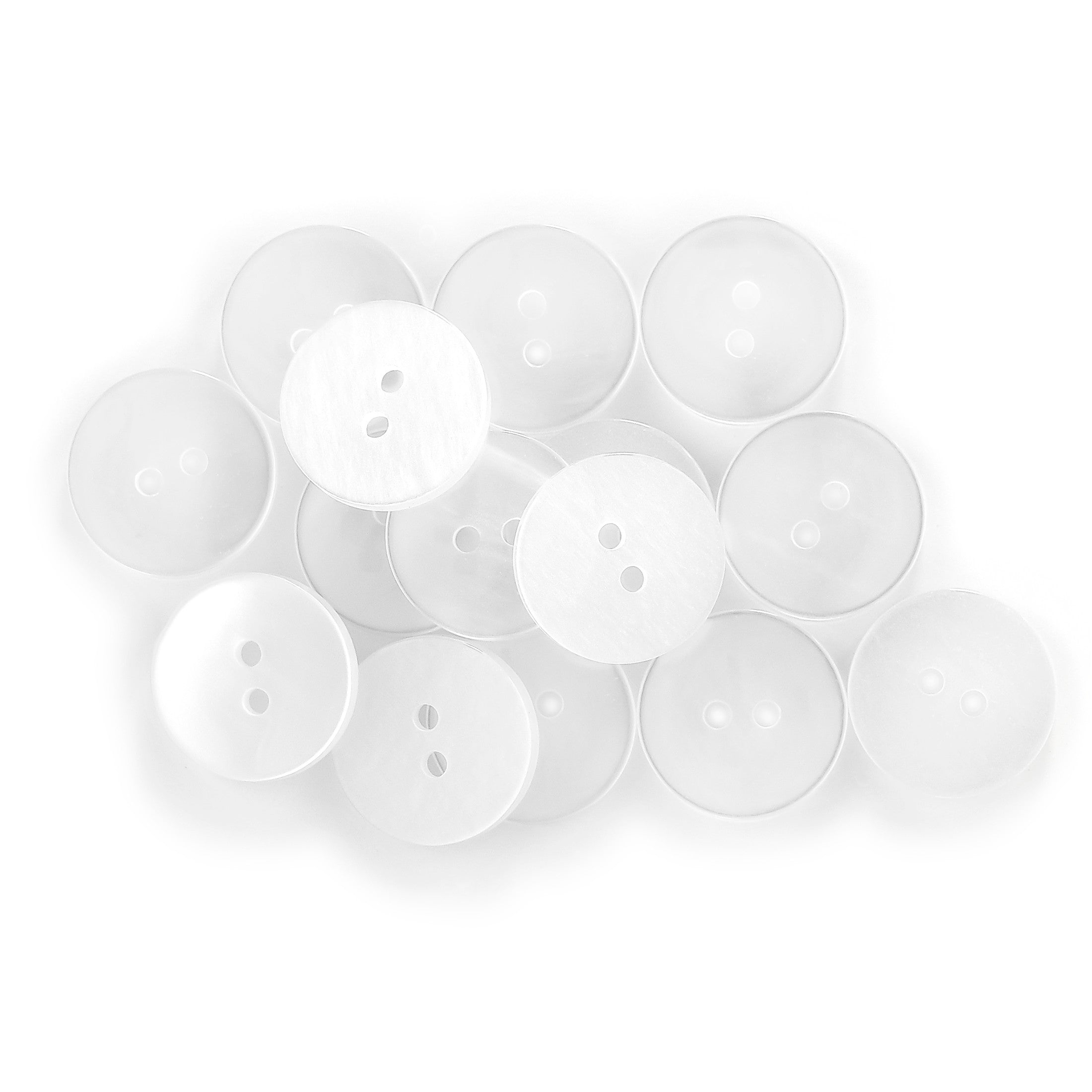 Dritz 25567 boutons taille blanc nacré 17mm 15 pcs