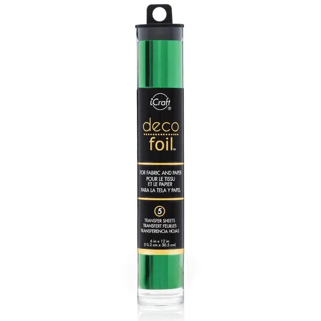 HeatnBond Deco Foil Green feuille foil 15 x 30 cm x5
