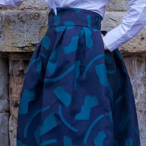 Kitac Kit couture Jupe L'élégante courte popeline linon