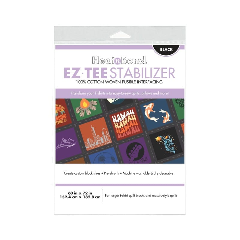 HeatnBond EZ-TEE entoilage thermocollant noir 60x72 in