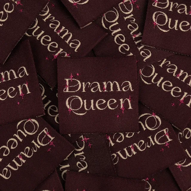 Bohin Étiquettes à coudre Drama queen étiquette tissée 3,5 cm