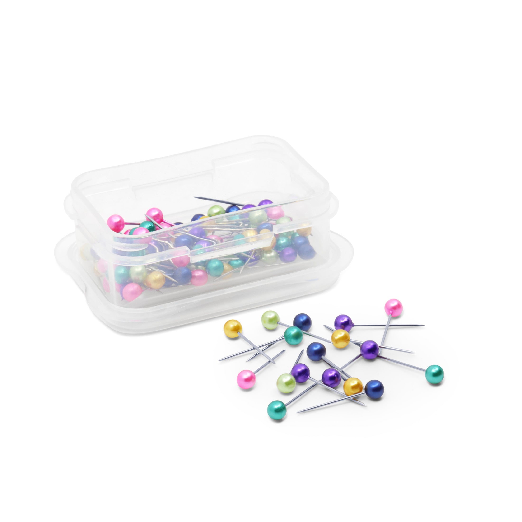 Dritz 208 Épingles Droites Nacrées Assorties 100 pcs