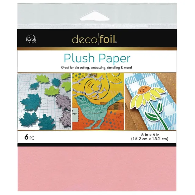 HeatnBond Deco Foil Plush papier flock Pink Carnation 6 feuilles