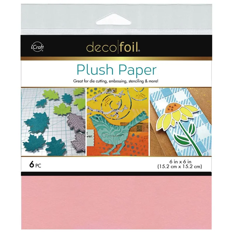 HeatnBond Deco Foil Plush papier flock Pink Carnation 6 feuilles