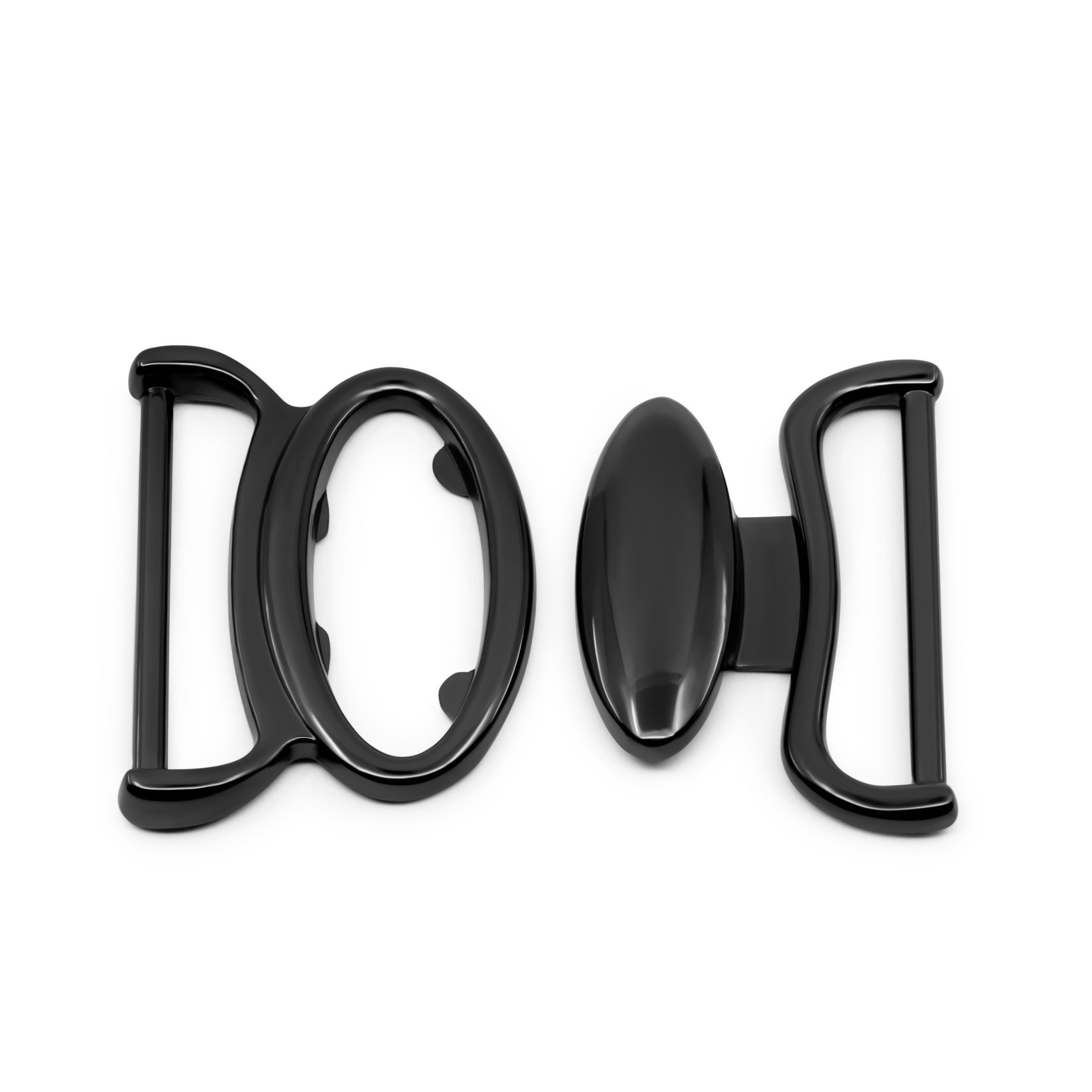 Dritz 195-33 boucle ceinture ovale 50 mm gunmetal métal