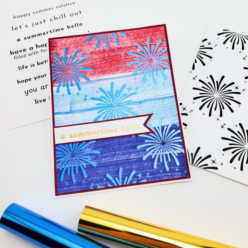 Deco Foil Toner Star Spangled carte A2 8 feuilles
