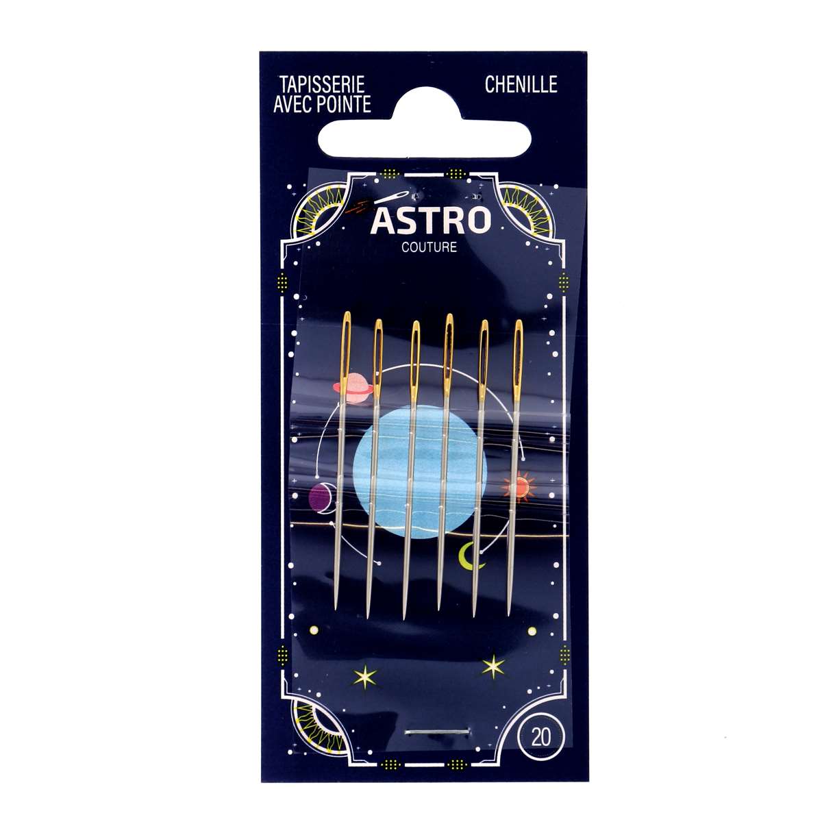 Bohin Aiguilles Astro Couture tapisserie pointe n°22 x6 laine