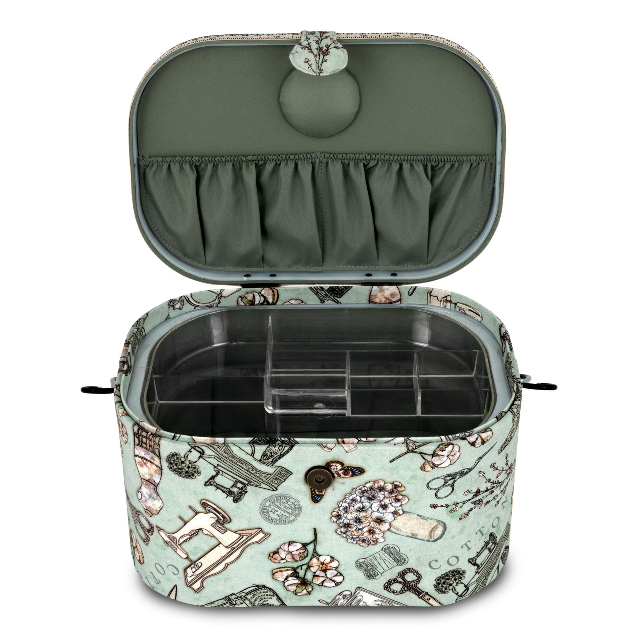 Dritz Sewing panier couture ovale grand floral