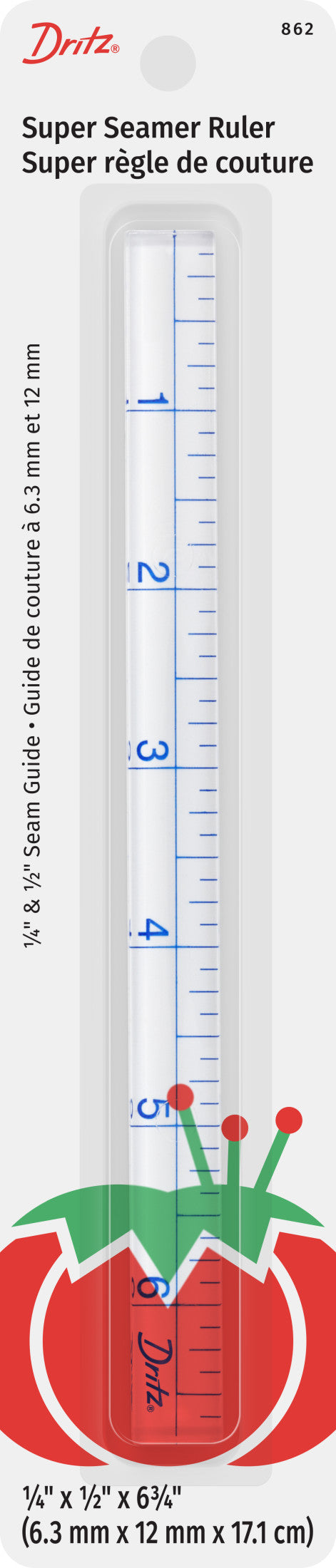 Dritz Super Seamer Règle Couture Guide Ourlet Transparent