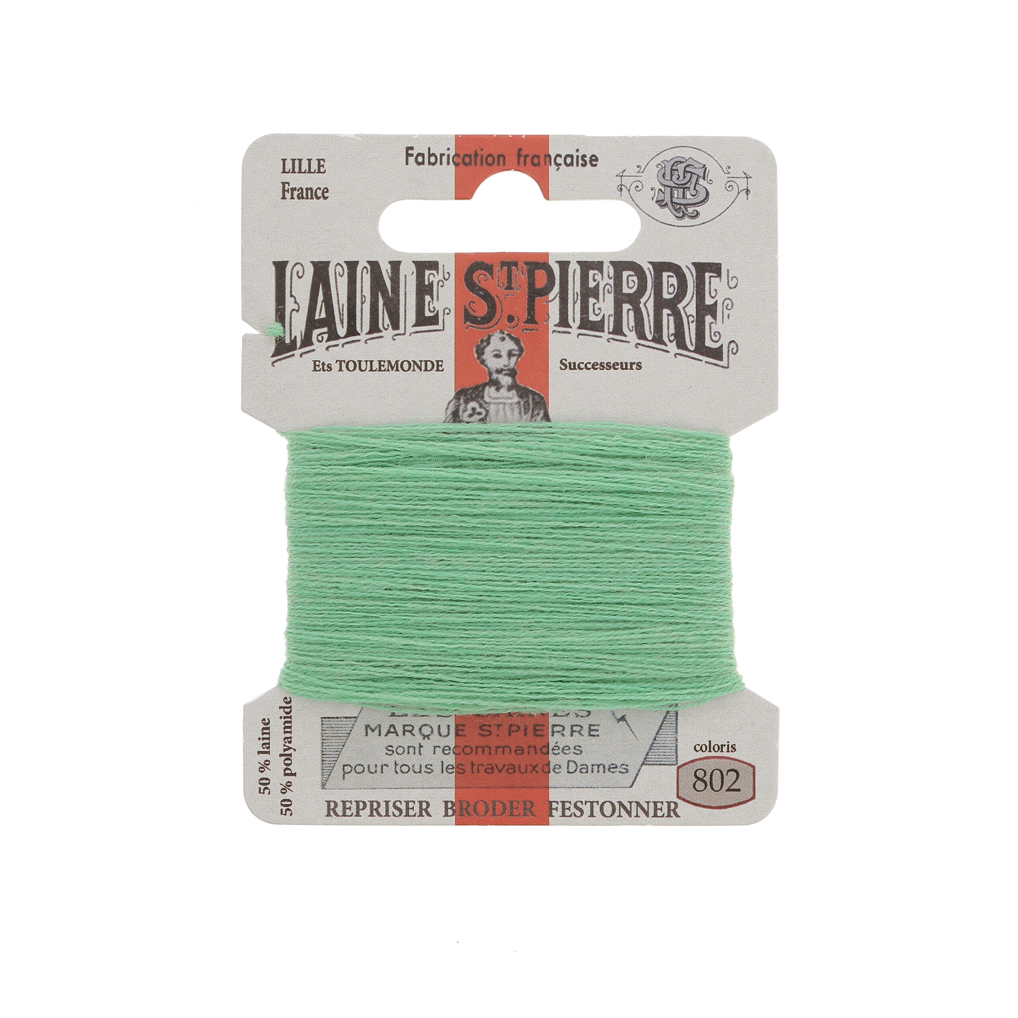 Fil Au Chinois Laine St Pierre fil broder vert laine