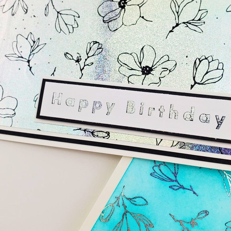 HeatnBond Deco Foil feuille transfert Silver Sparkle argent 12 feuilles