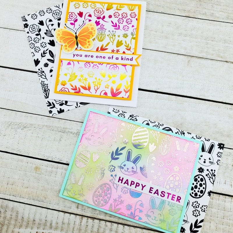 HeatnBond Deco Foil Hoppy Spring feuilles toner 8 feuilles A2