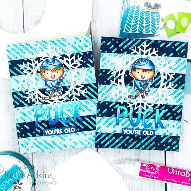 Deco Foil Flock feuilles velours bleu nuit 15,2 cm x6