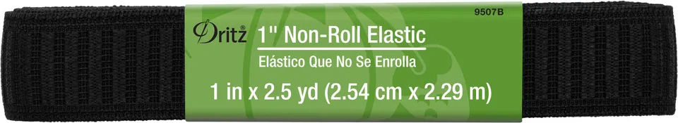 Dritz Elastics & Fabrics élastique tissé noir 25 mm 12 yards