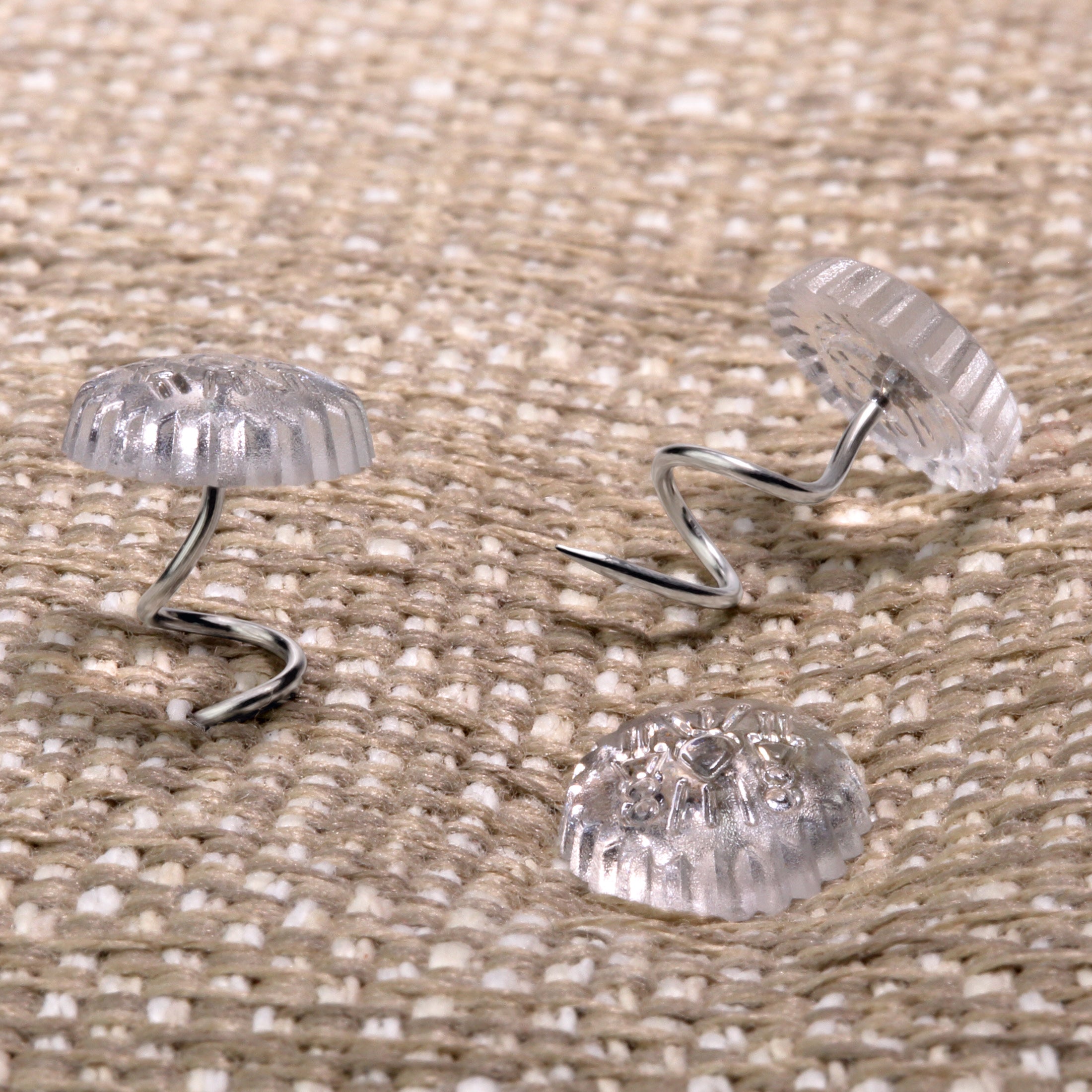 Dritz 602-61 épingles vrille transparentes 10 pc tissu