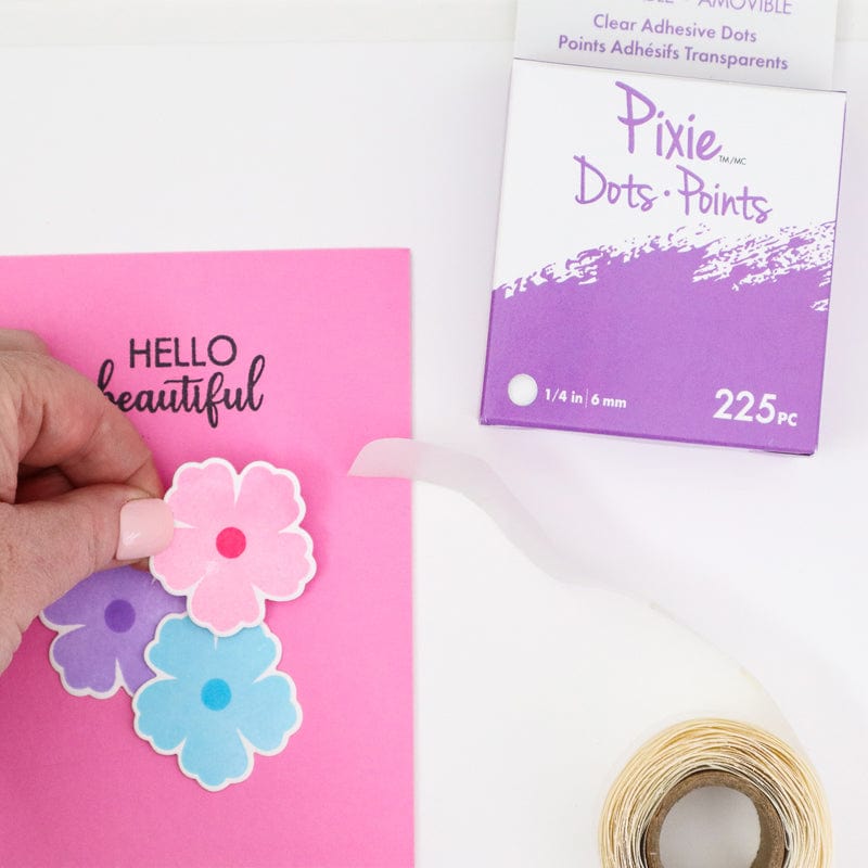 iCraft Pixie Dots pastilles adhésives amovibles x225